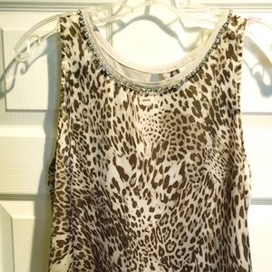 Jennifer Lopez Blouse with Rhinestone Accents